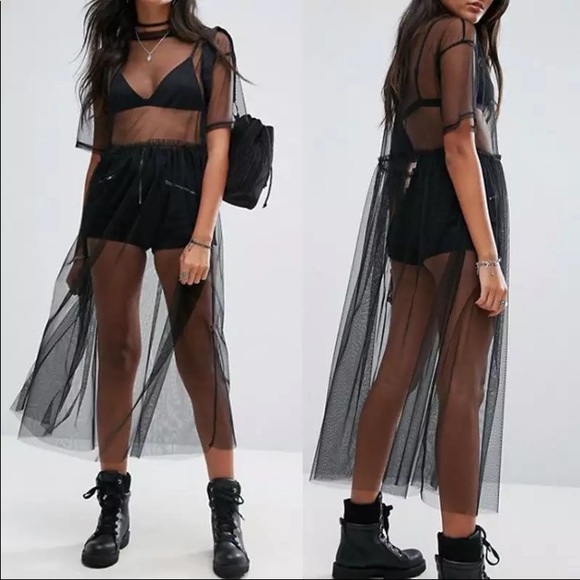 boutique Dresses & Skirts - mesh coverup dress